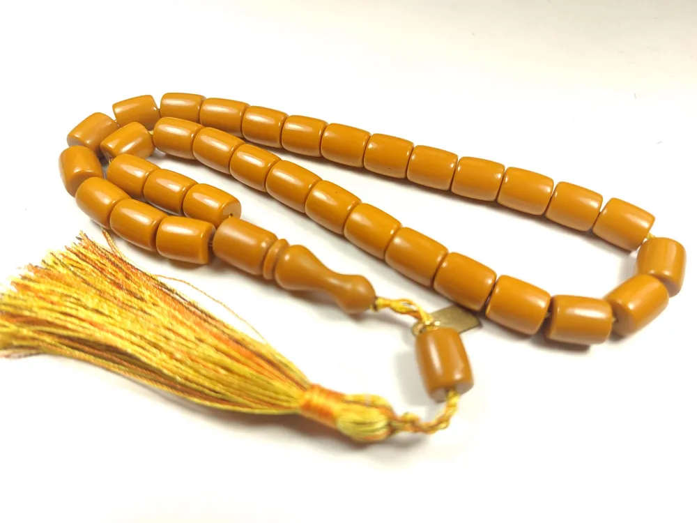 Ebu Zeyn Usta İşi̇ İmzalı Osmanlı Torunu Sıkma Kehri̇bar küçük resim 3