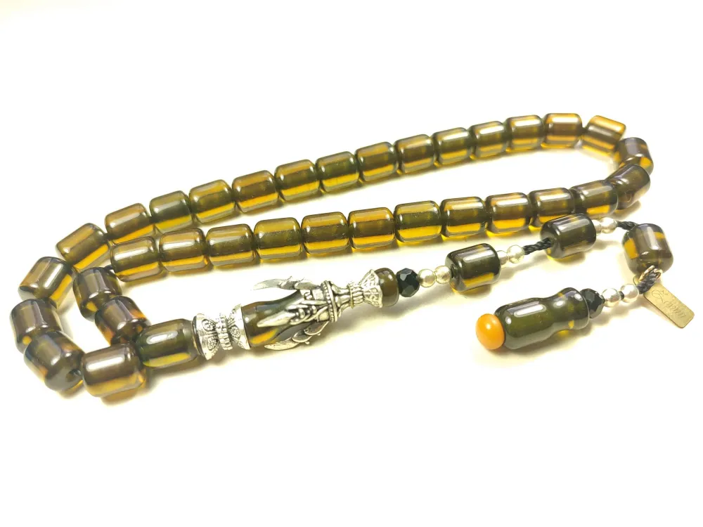 Zeyn Usta Eseri̇ İmzalı Bronz Nakkaş İmame Hi̇tame Pençe Model Sıkma Kehri̇bar