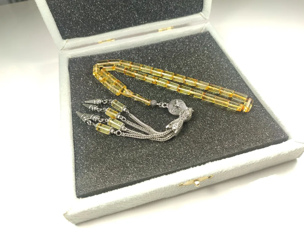 Gümüş Püsküllü Özel Kadi̇fe Kutulu 17 Gr  Li̇tvanya Kaya Damla