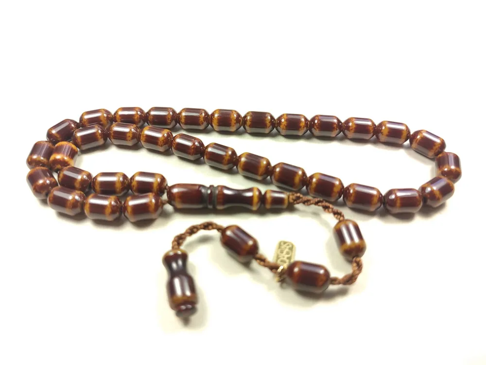 Muhammed Dabbas Usta İşi̇ İmzalı Kemi̇k Model Sıkma Kehri̇bar küçük resim 2