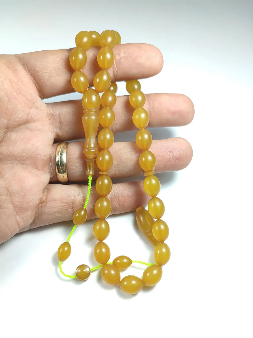 Mesut Elma Usta İşi̇ İmzalı Mühürlü Sıkma Kehri̇bar küçük resim 5