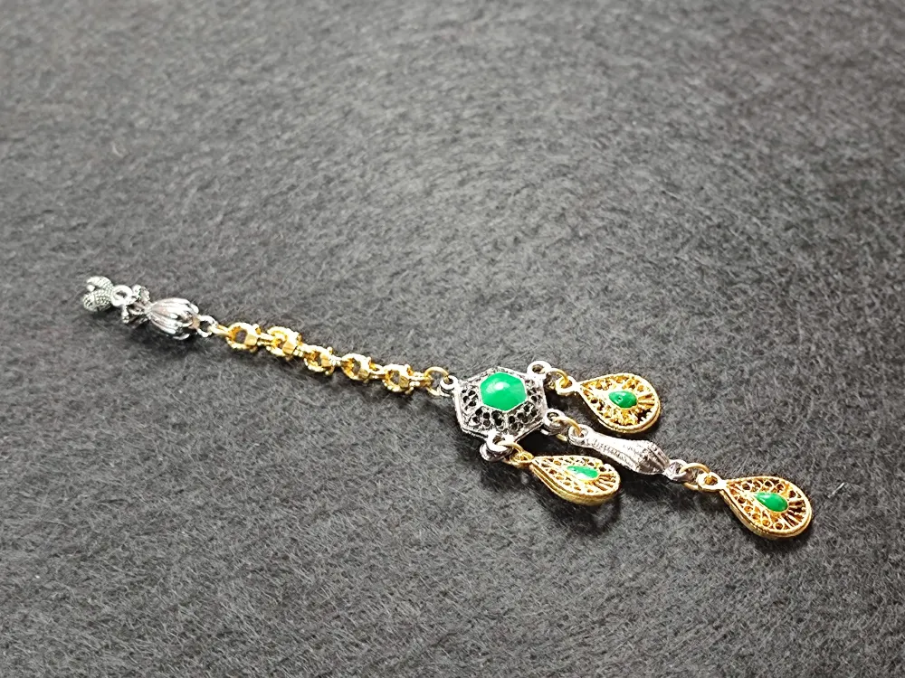 Usta İşçi̇li̇kli̇ Gümüş Kaplama Tesbi̇h Püskülü küçük resim 2