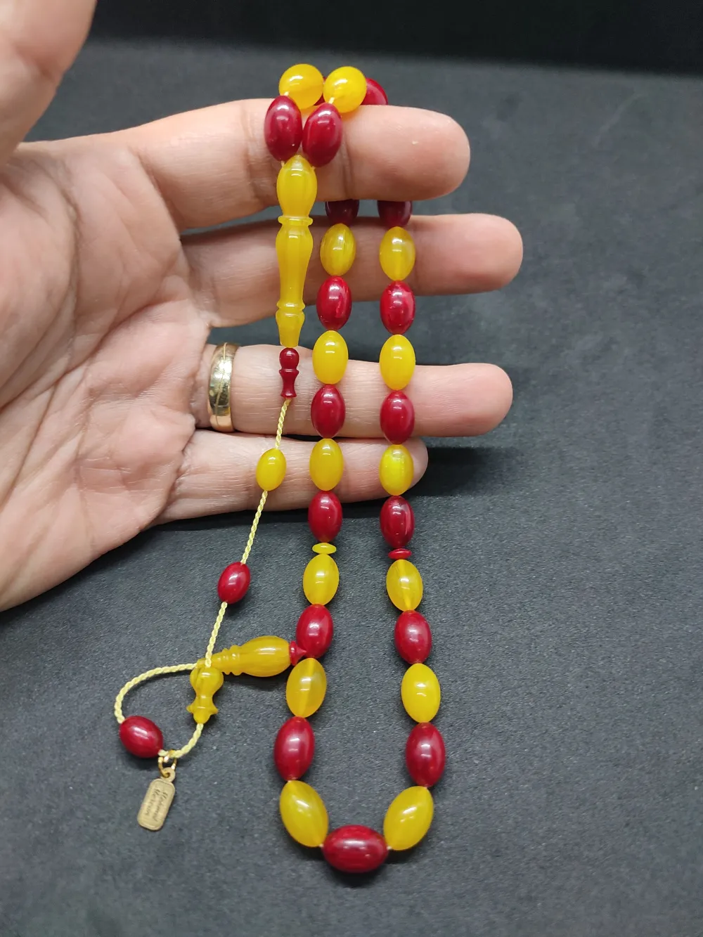 Mehmet Mercan Usta Eseri̇ Çi̇ft Kat Ci̇lalı Alman Sıkma Kehri̇bar küçük resim 4