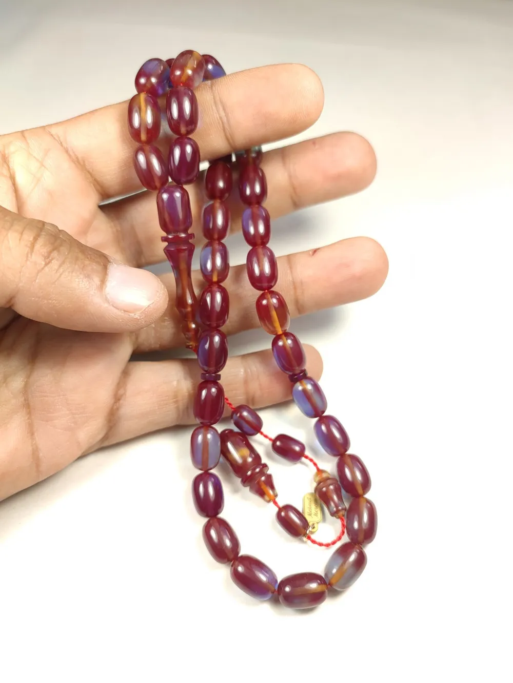 Mehmet Mercan Usta Eseri̇ İmzalı Aykırı Renk Ateş Kehri̇bar küçük resim 5