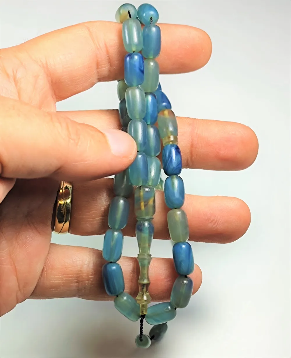 Mehmet Sancaktar Usta İşi̇ İmzalı Mühürlü Sıkma Kehri̇bar küçük resim 4