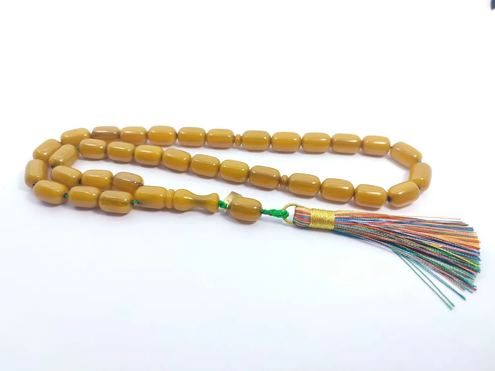 Ebu Zeyn Usta Eseri̇ İmzalı İri̇ Boy Sıkma Kehri̇bar küçük resim 3