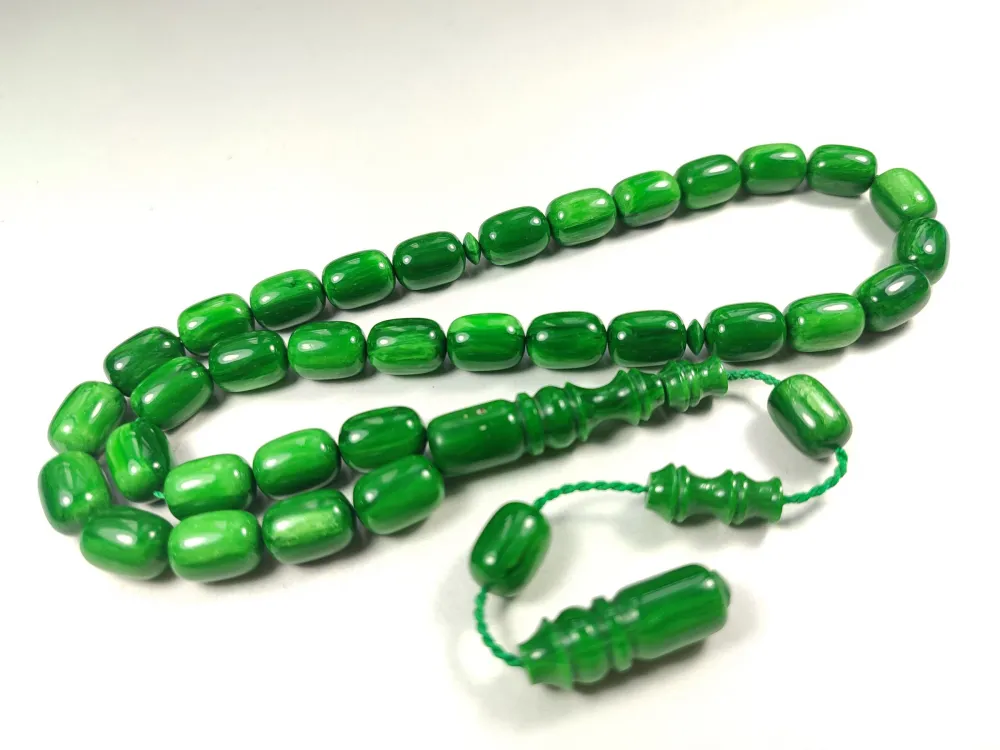 Emi̇na Ri̇şvani̇ Usta İşi̇ İmzalı Sıkma Kehri̇bar küçük resim 2