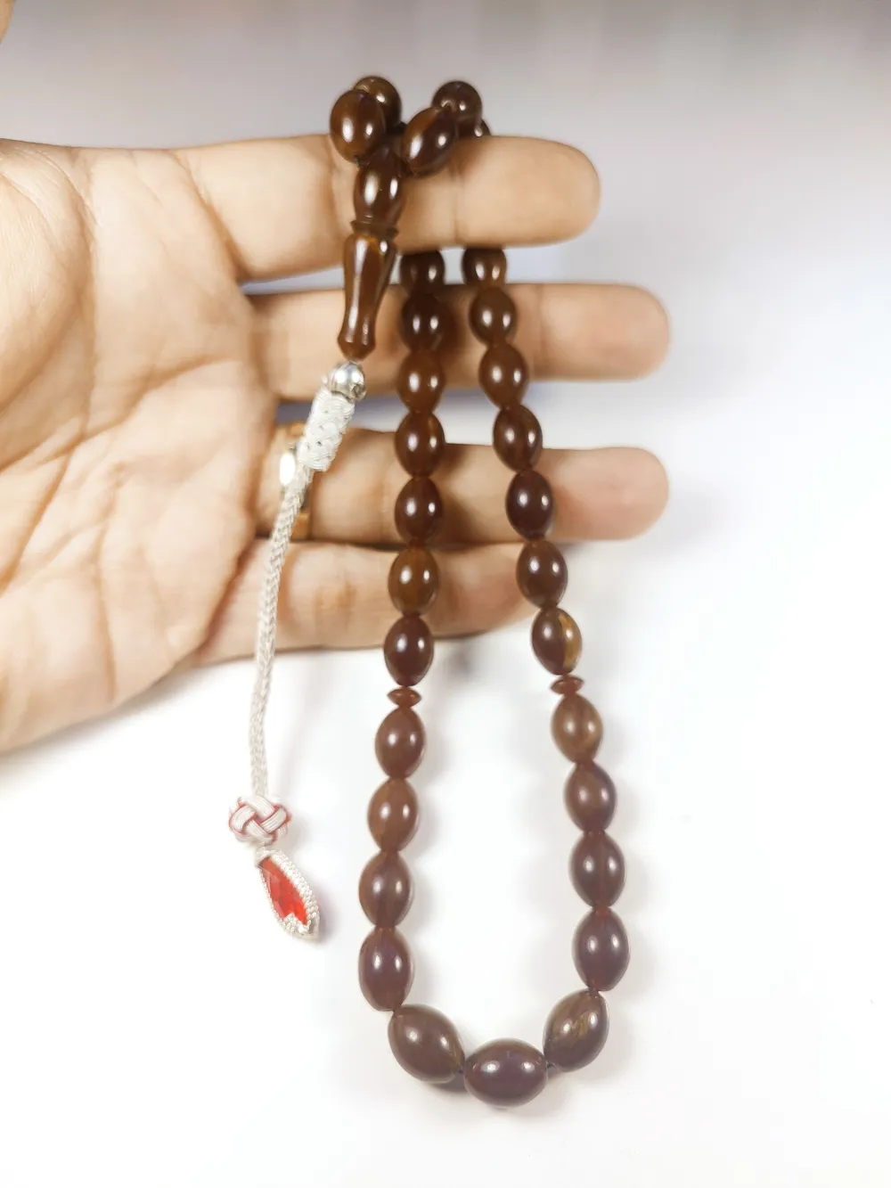 Darabacı Abdullah Usta Eseri̇ Trabzon Kazazi̇ye Püskül 3 Kat Ci̇lalı Sıkma Kehri̇bar küçük resim 4