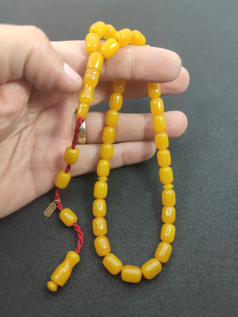 Muhammed Dabbas Usta İşi̇ İmzalı Sıkma Kehri̇bar küçük resim 5