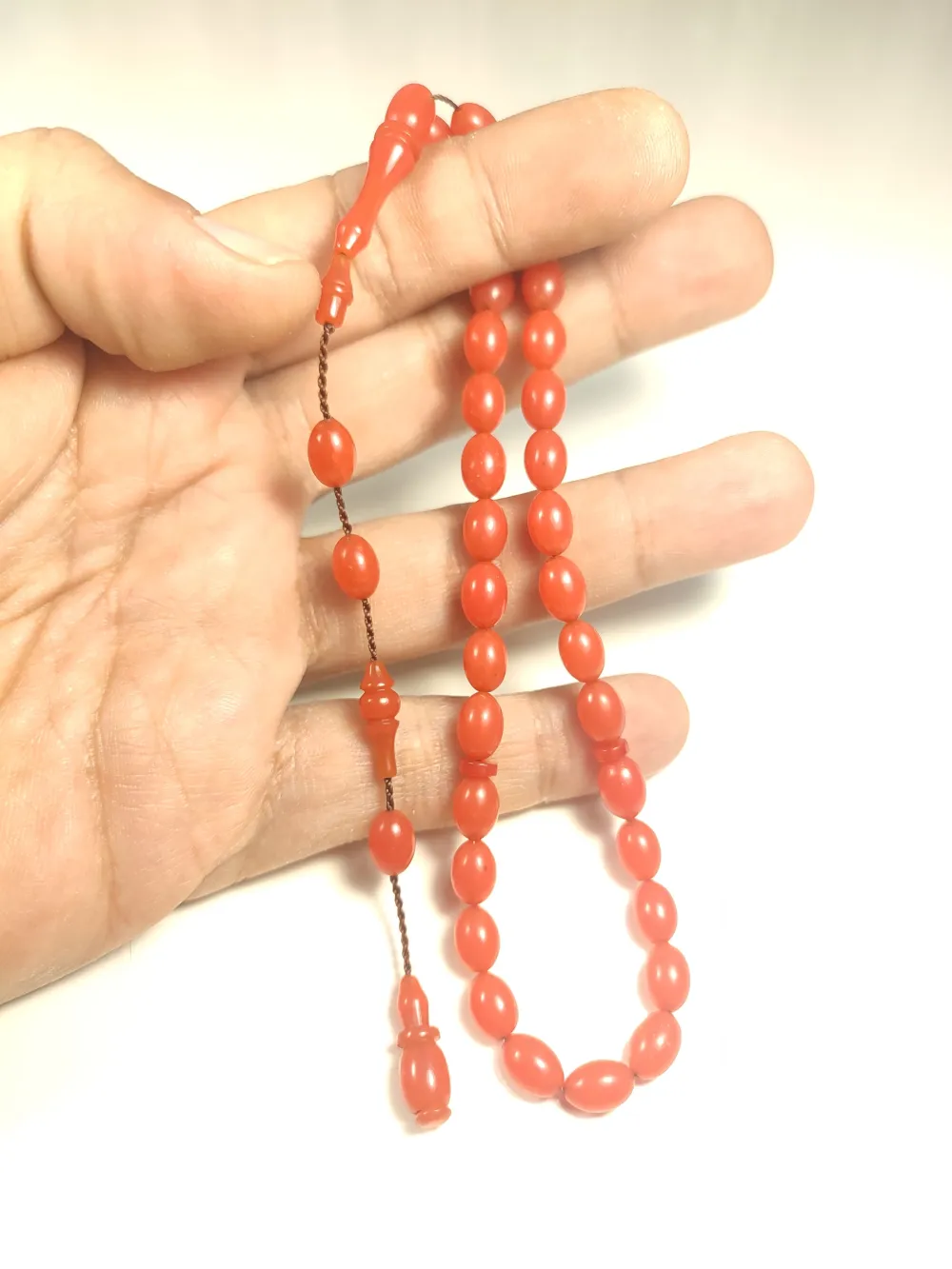 Abdullah Başkale Usta Eseri̇ Bi̇lek Boy Çi̇ft Zımpara Çi̇ft Ci̇la Sıkma Kehri̇bar küçük resim 5