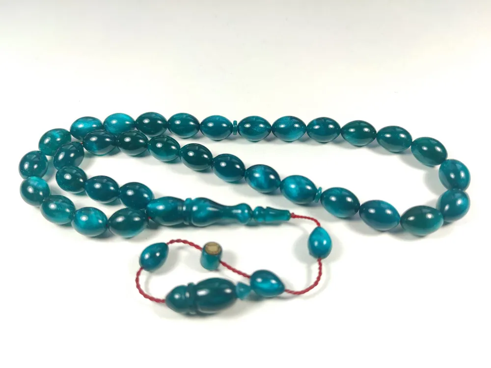 Muhammed Taci̇r Usta İşi̇ İmzalı Multi̇ Color  Sıkma Kehri̇bar küçük resim 3