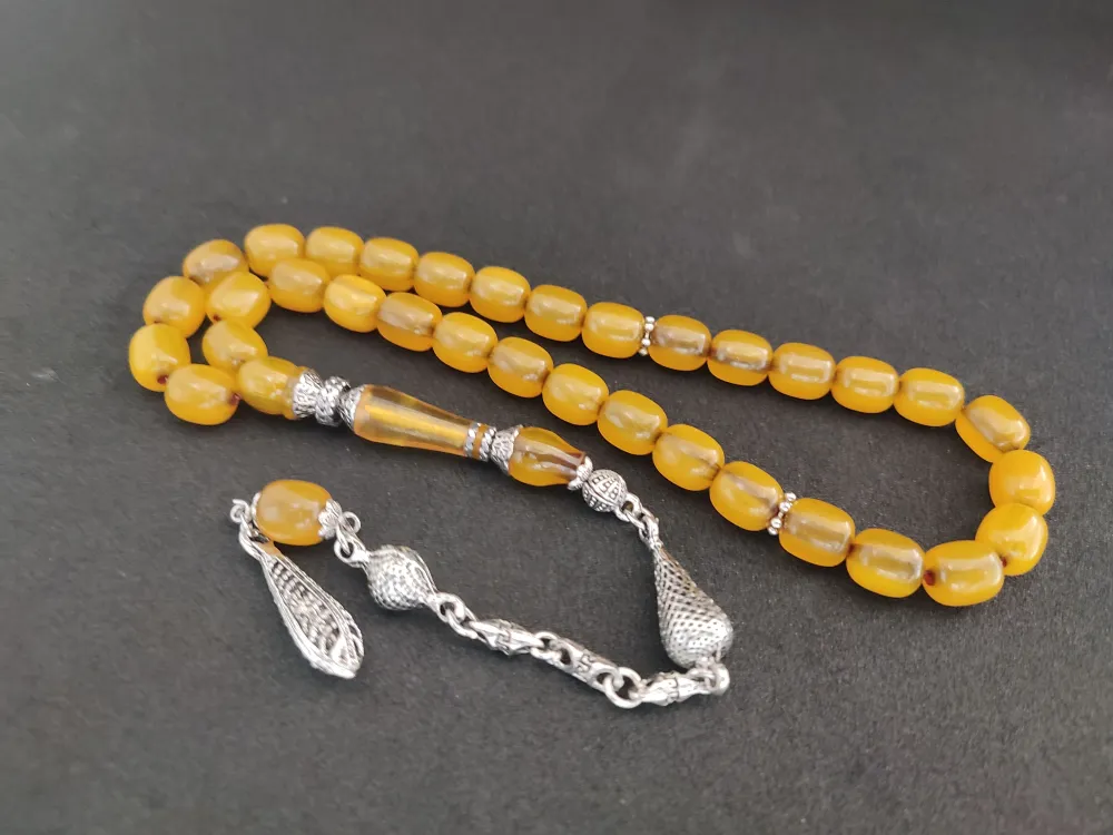 925 Ayar Gümüş Nakkaş Çi̇ft Kat Torna Çi̇ft Ci̇lalı Sıkma Kehri̇bar