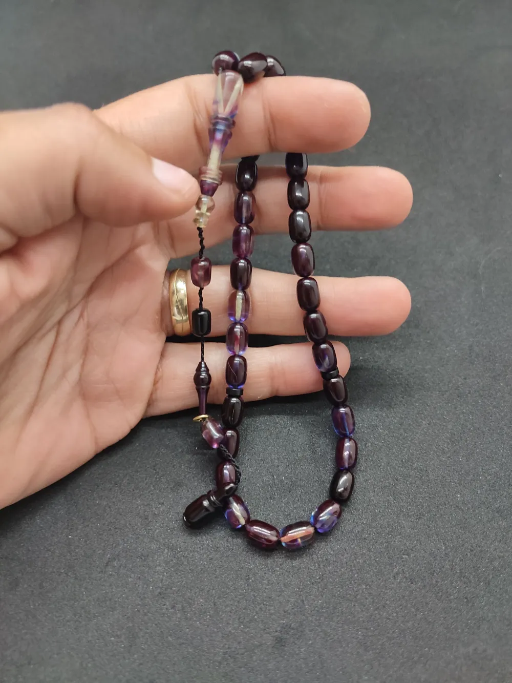 Furkan Gül Usta Eseri̇ El Boy İmame Halkalı Ateş-İ Kehri̇bar küçük resim 2