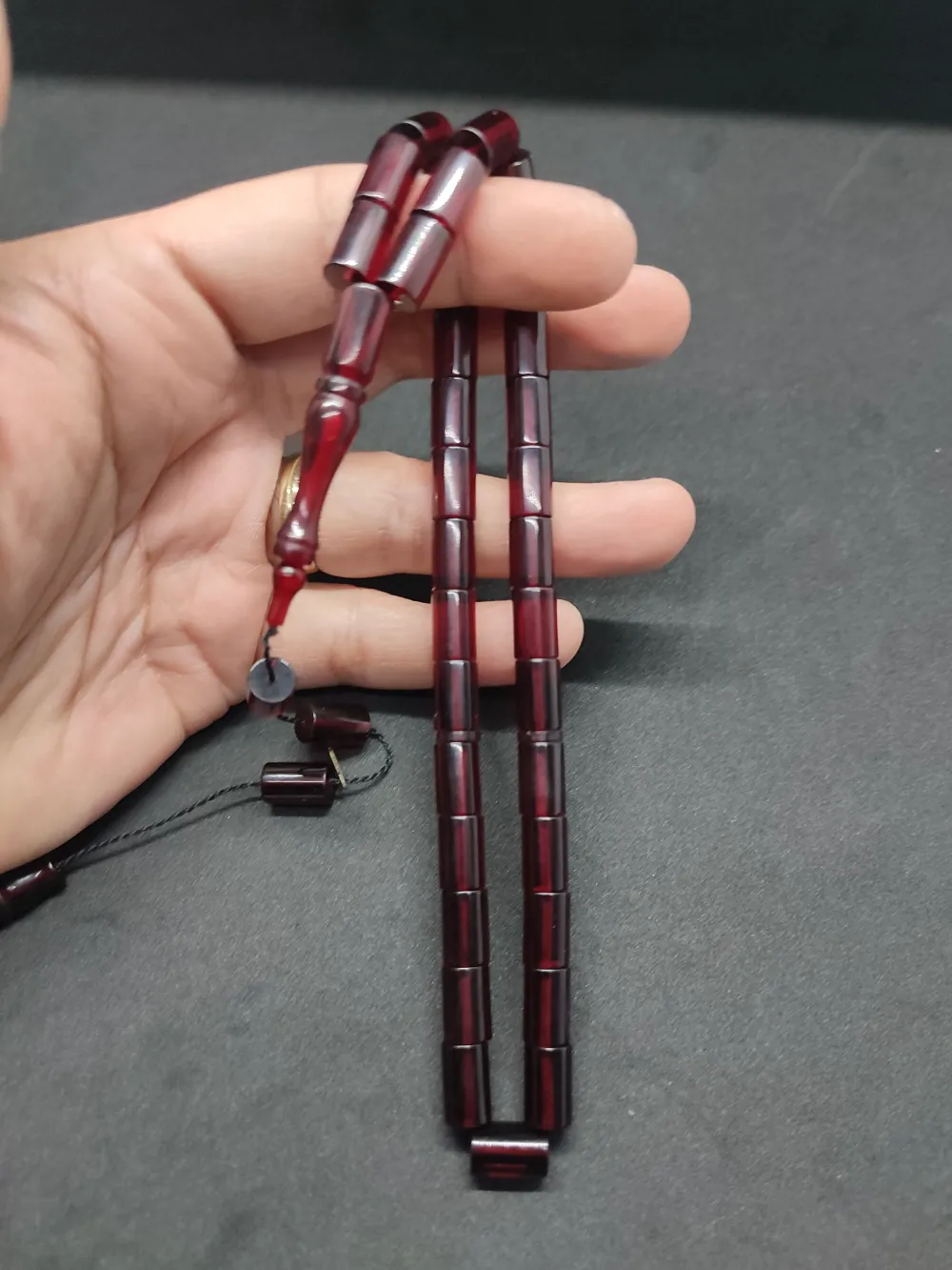 Uğur Şener Usta Eseri̇ 0.6 Şeffaf Deli̇m Çi̇ft Kat Ci̇lalı Ok Gi̇bi̇ Sıkma Kehri̇bar küçük resim 2