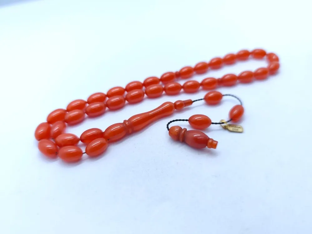 Furkan Gül Usta Eseri̇ 0.6 Şeffaf Deli̇m Çi̇ft Kat Ci̇lalı Yemen Zar Kehri̇bar