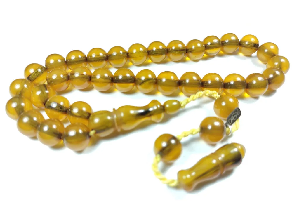 Dabbas Usta İşi̇ İmzalı (İmzası Gümüştür) Sıkma Kehri̇bar