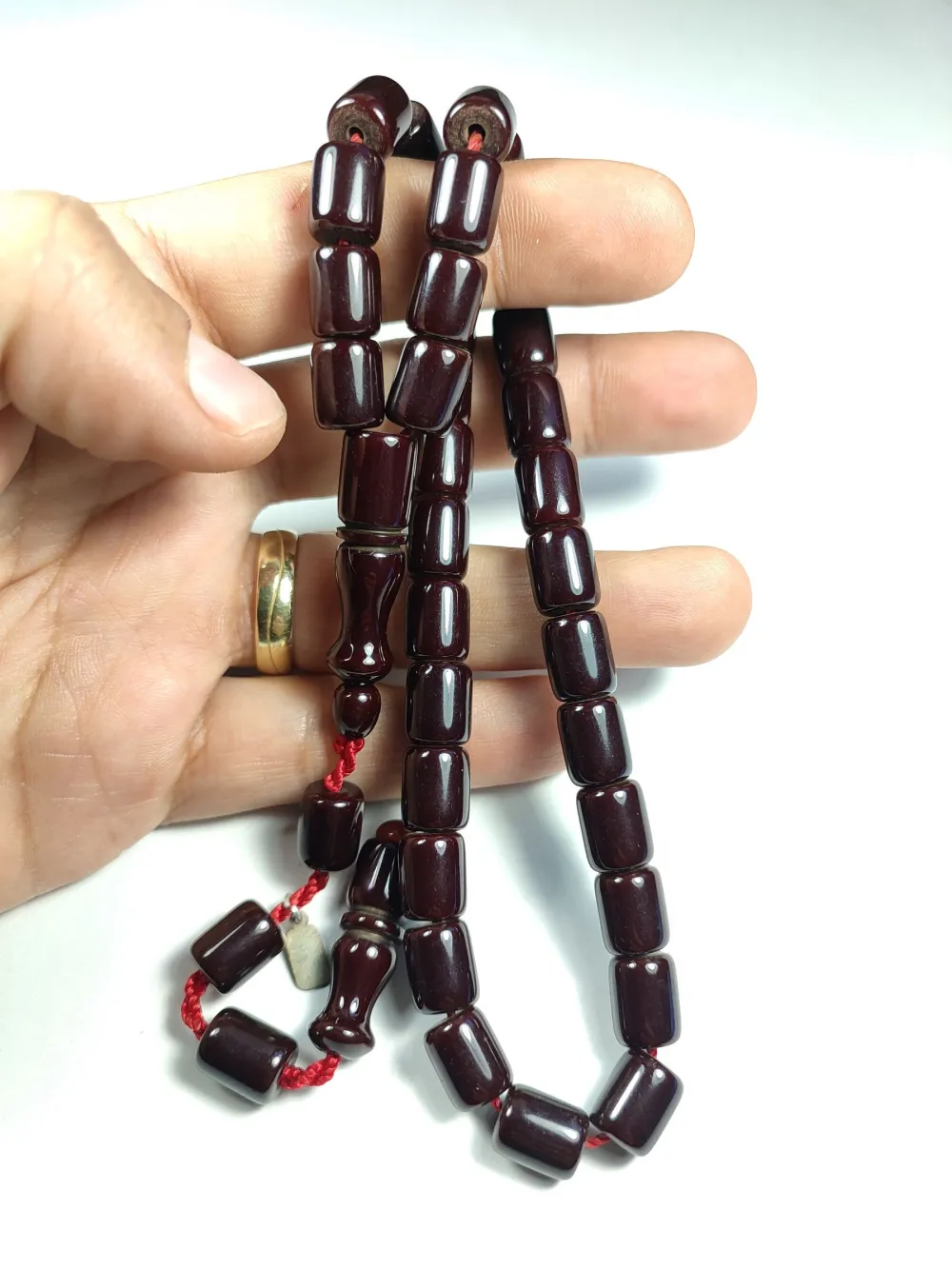 Dabbas Usta İşi̇ İmzalı (İmzası Gümüştür) Sıkma Kehri̇bar küçük resim 5