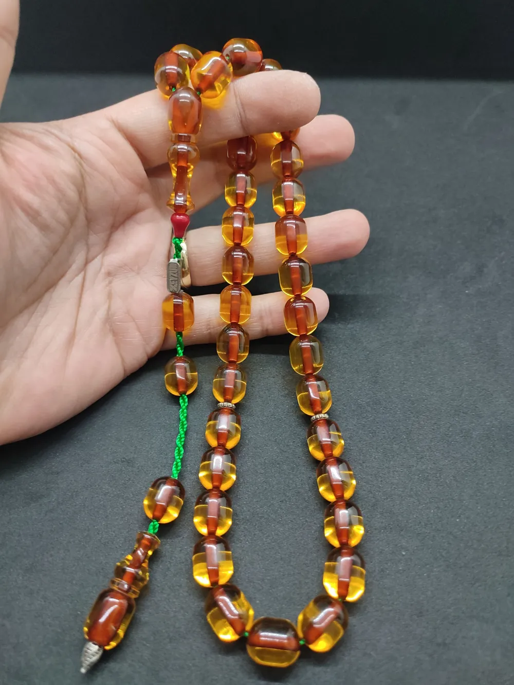 Zeyzun Usta Eseri̇ (İmza Çi̇vi̇ Ara Pulları Gümüş) Ateş-İ Kehri̇bar küçük resim 4