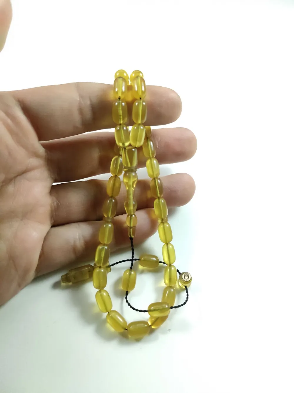 Mesut Elma Usta İşi̇ İmzalı Mühürlü  Sıkma Kehri̇bar küçük resim 4