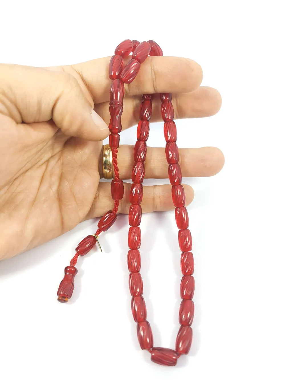 Muhammed Dabbas Usta İşi̇ İmzalı Kalem Oyma Ateş-İ Kehri̇bar küçük resim 5