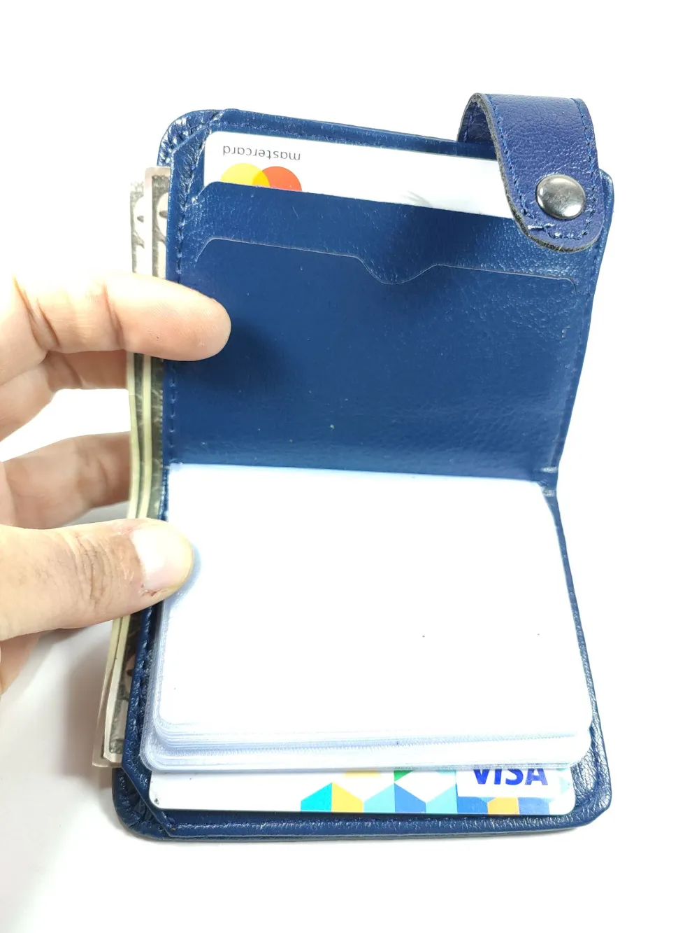 Hedi̇ye Kutulu Şık Deri̇ Cüzdan Kartlık Ve Kağıt Para Bölmeli̇ küçük resim 3