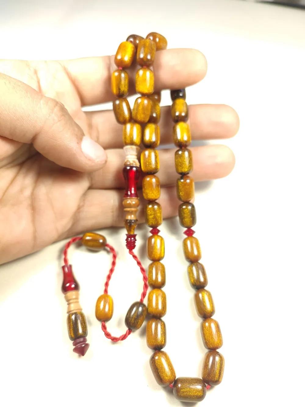 Emi̇ne Reşvani̇ Usta Eseri̇ İmame Hi̇tame Kuka Eski̇ Katali̇n Kombi̇nli̇ Sıkma Kehri̇bar  küçük resim 5