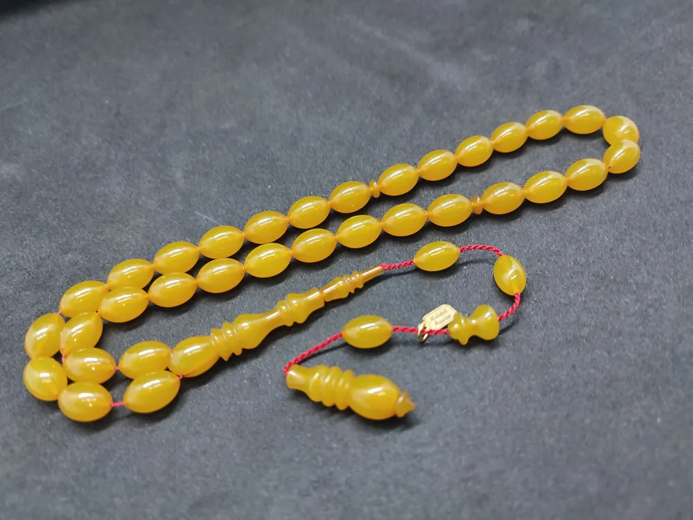 Mehmet Mercan Usta Eseri̇ Çi̇ft Kat Ci̇lalı Alman Sıkma Kehri̇bar küçük resim 3