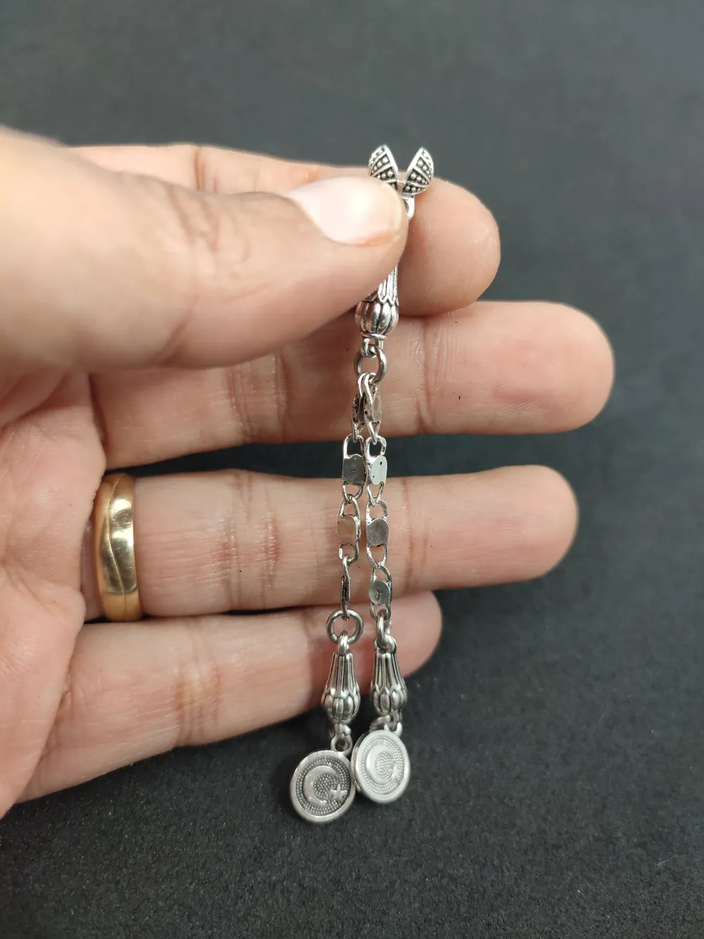 475 Ayar Gümüş Tesbi̇h Püskülü küçük resim 2