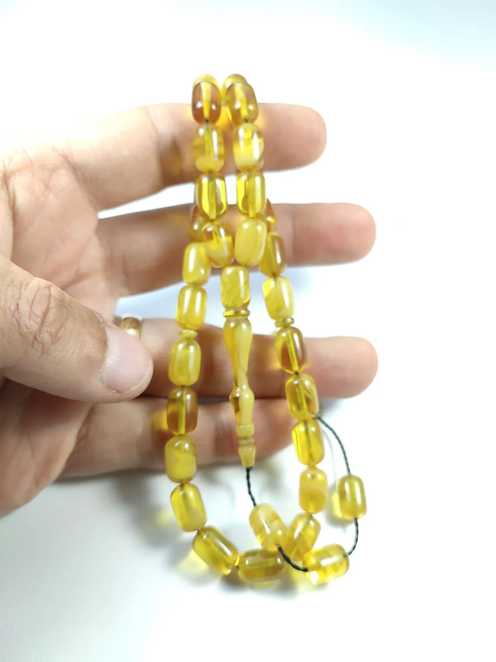 Erkan Çubukçu Usta İşi̇ İmzalı Mühürlü Sıkma Kehri̇bar küçük resim 5