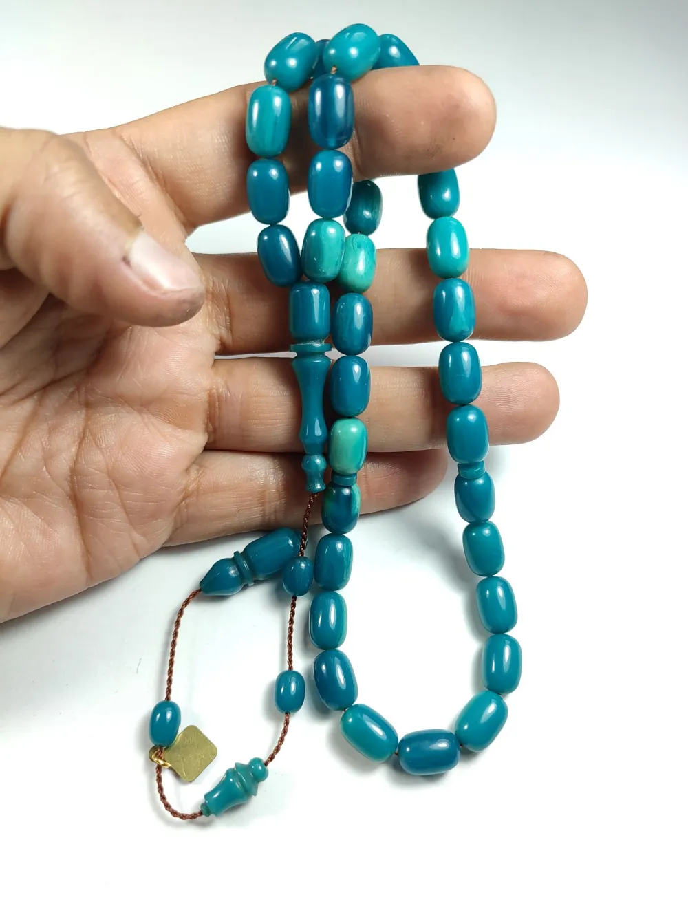 Hali̇l Hi̇lmi̇ Usta İşi̇ İmzalı Sıkma Kehri̇bar küçük resim 5