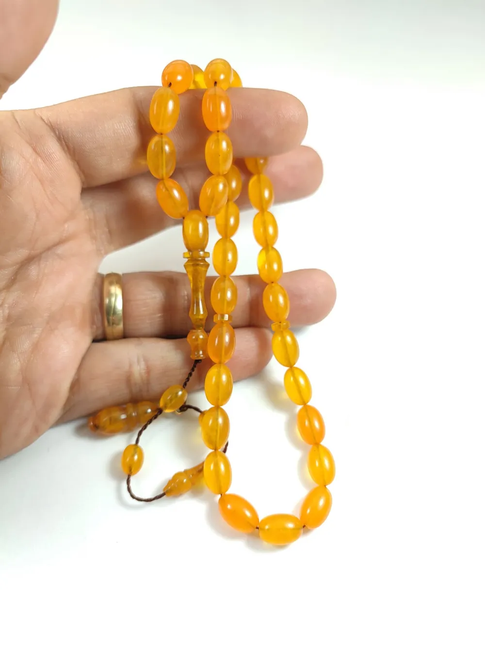 Ayhan Turan Usta İşi̇ İmzalı Mühürlü Sıkma Kehri̇bar küçük resim 5