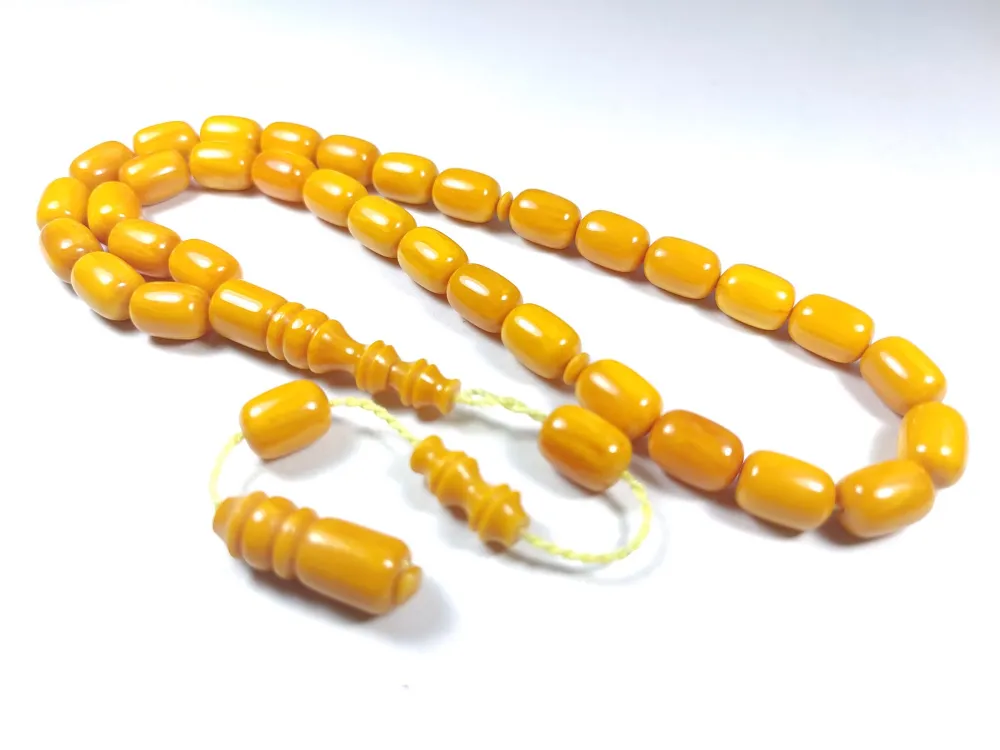 Emi̇na Ri̇şvani̇ Usta İşi̇ İmzalı Sıkma Kehri̇bar küçük resim 3