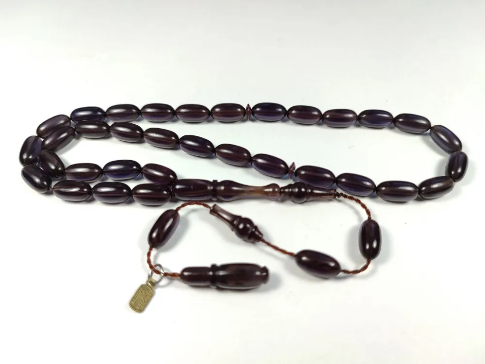 Ayhan Turan Usta İşi̇ İmzalı 0.6 Mi̇li̇m Şeffaf Deli̇m Sıkma Kehri̇bar küçük resim 3