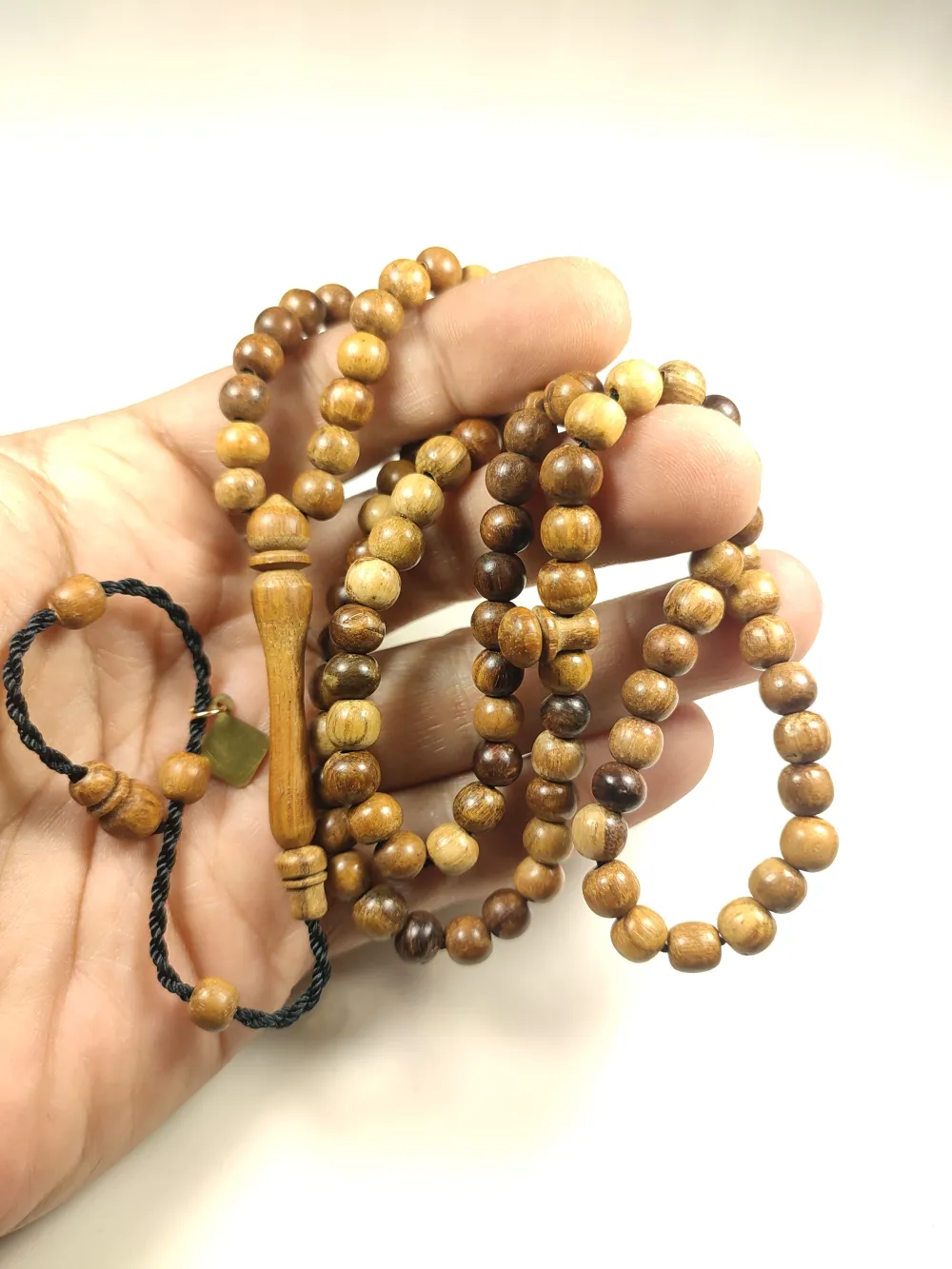 Hali̇l Hi̇lmi̇ Usta Eseri̇ Macassar Ağacı Namaz Tesbi̇hi̇ küçük resim 4