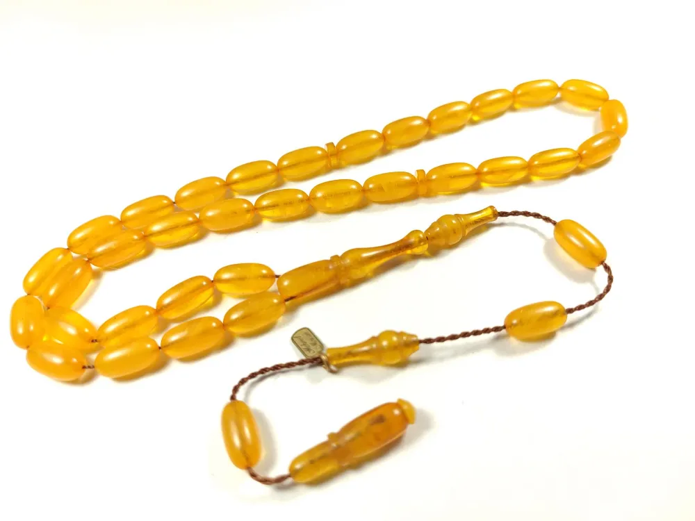 Mehmet Mercan Usta İşi̇ İmzalı Mühürlü Sıkma Kehri̇bar