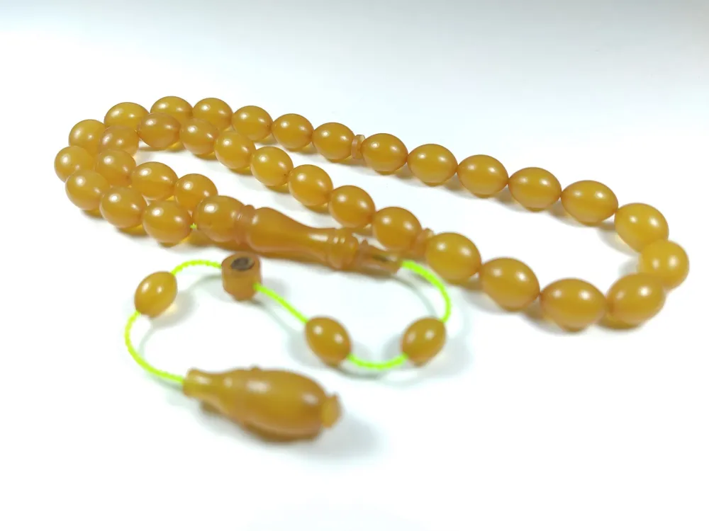 Mesut Elma Usta İşi̇ İmzalı Mühürlü Sıkma Kehri̇bar