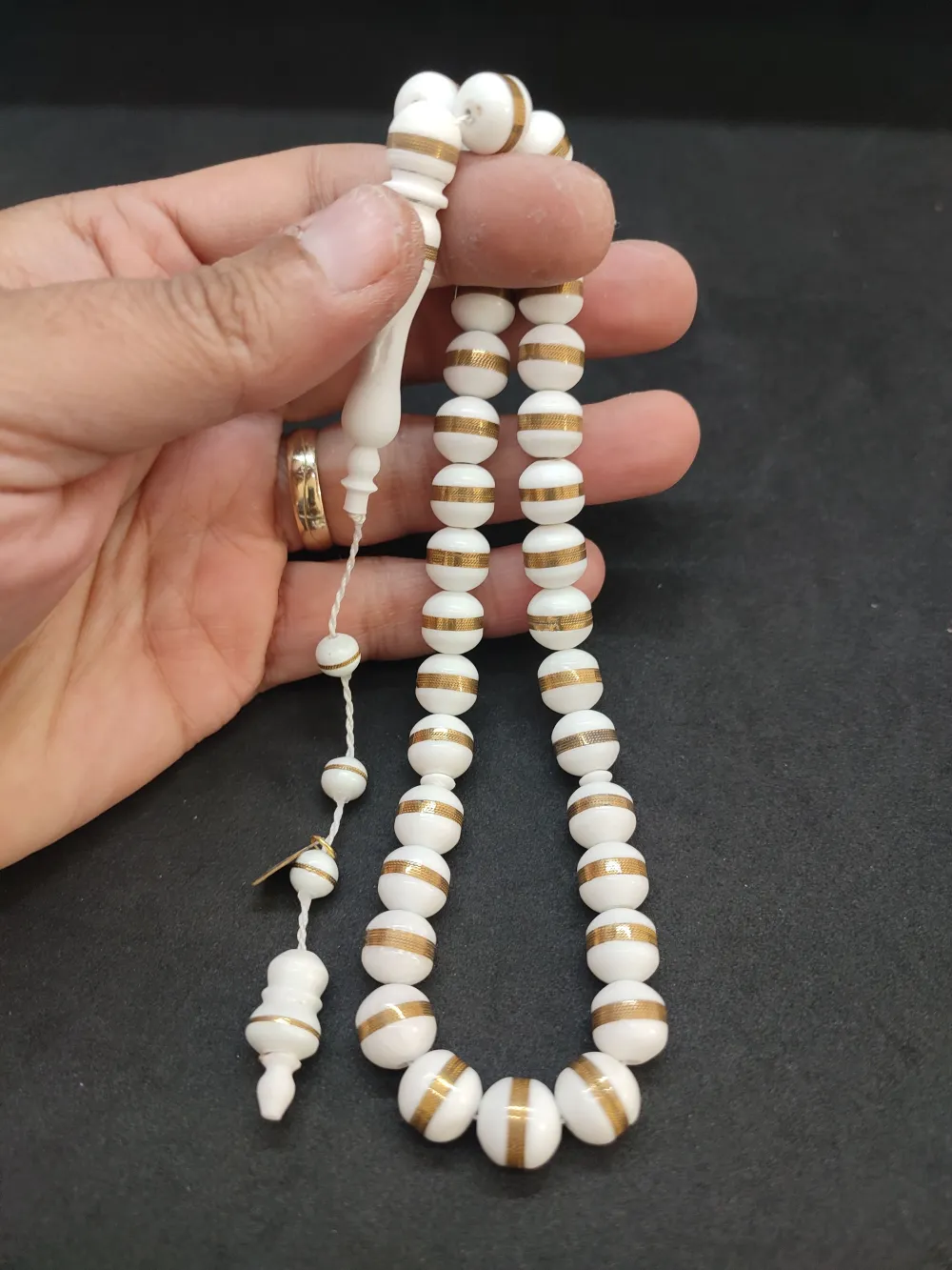 Hakan Kaya Usta Eseri̇ Bronz Sarmal Çi̇ft Kat Ci̇lalı Deve Kemi̇ği̇ küçük resim 5