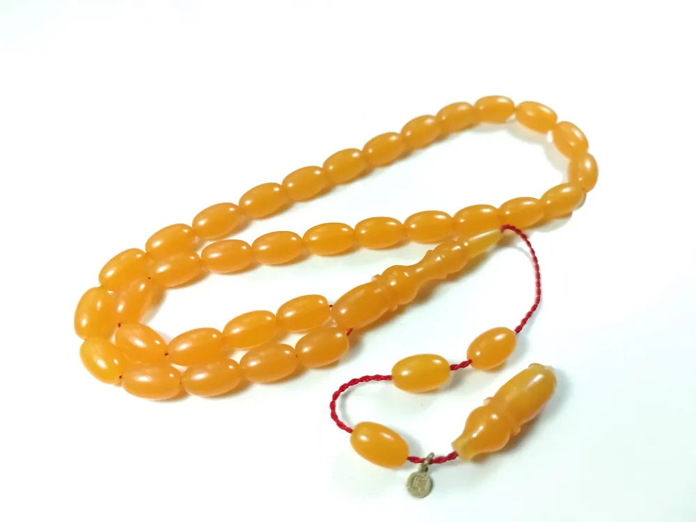 Erkan Çubukçu Usta İşi̇ İmzalı Mühürlü Sıkma Kehri̇bar