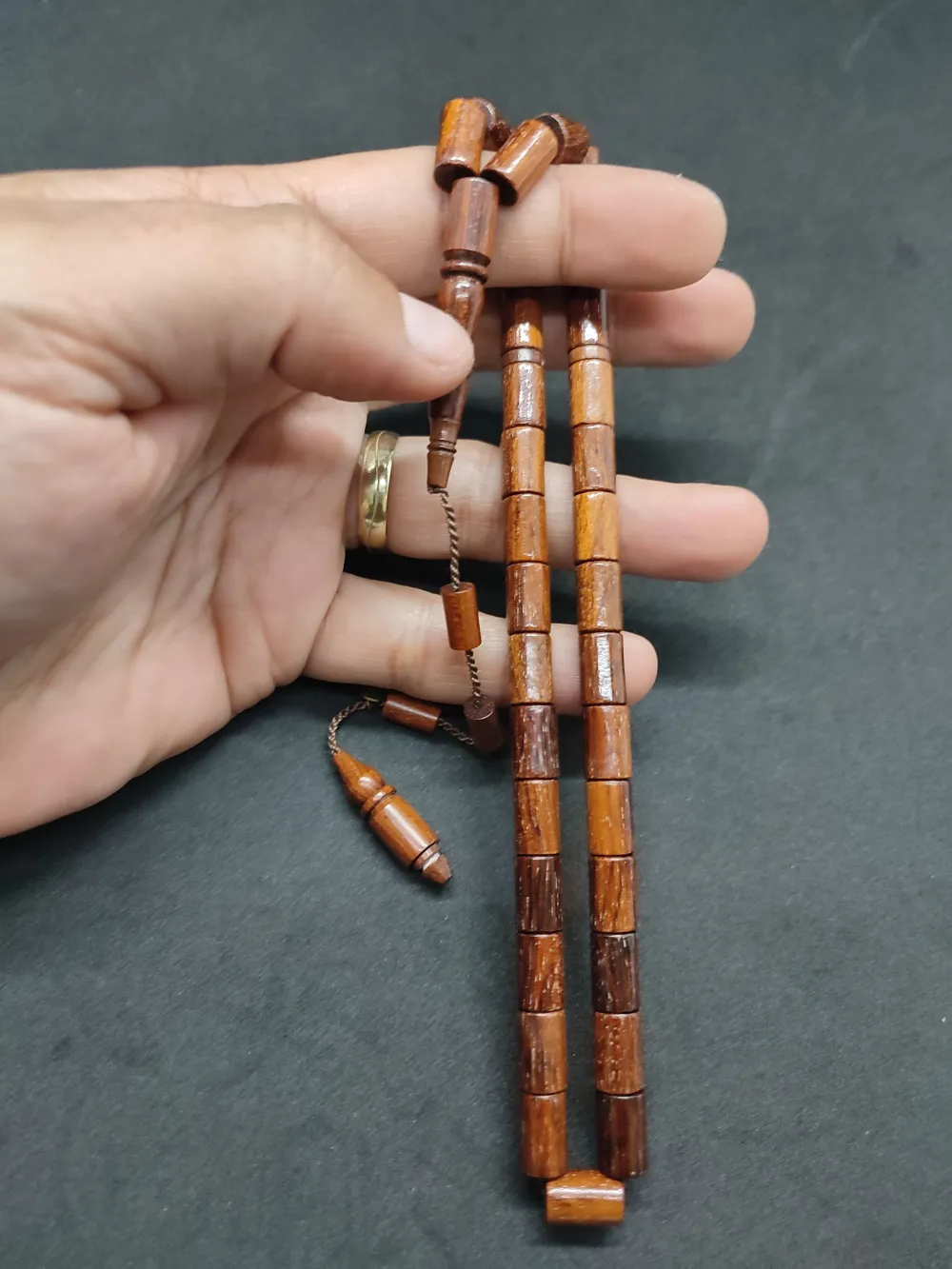 Mehmet Erbabacan Usta İşi̇ İmzalı El Boy Ok Gi̇bi̇ Kesme Yılan Ağacı küçük resim 5