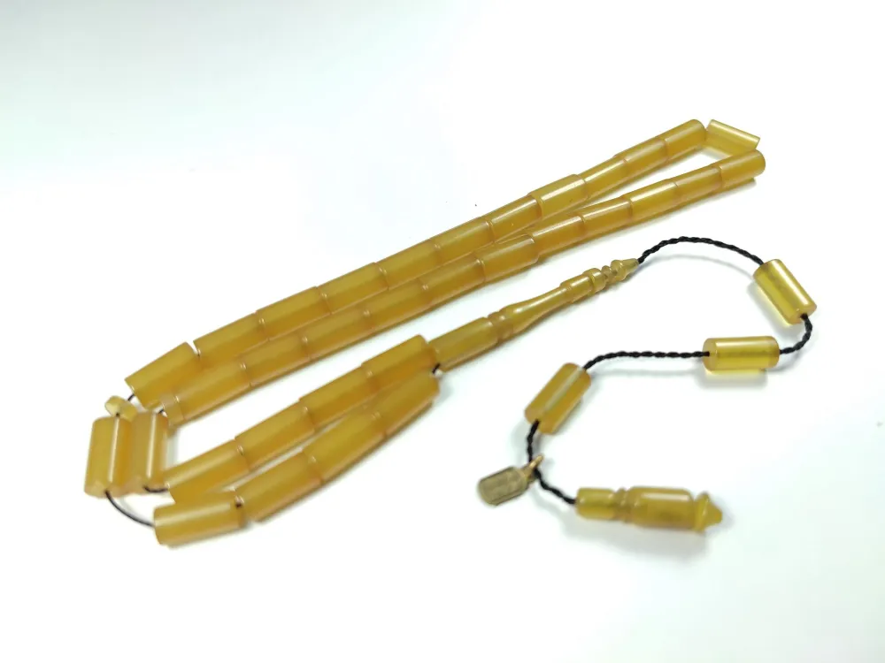 Mehmet Mercan Usta İşi̇ İmzalı Mühürlü Sıkma Kehri̇bar