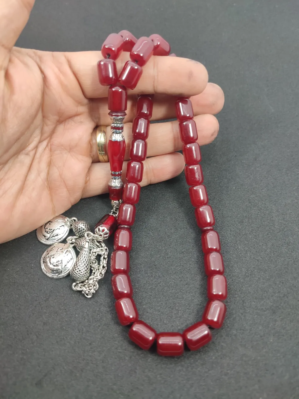 Zeyn Usta Eseri̇ 925 Ayar Gümüş Nakkaş  Alman Faturan küçük resim 5