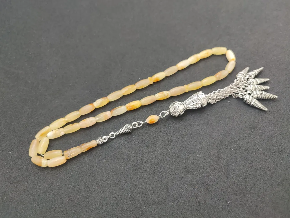 Kaçkar Usta Eseri̇ 16.81 Gr 475 Ayar Gümüş Püsküllü 10.86 Gr Mat Kaya Damla küçük resim 3