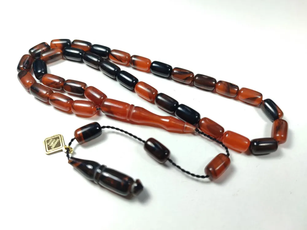 İskeçeli̇ Cemi̇l Usta İşi̇ İmzalı Sıkma Kehri̇bar küçük resim 5