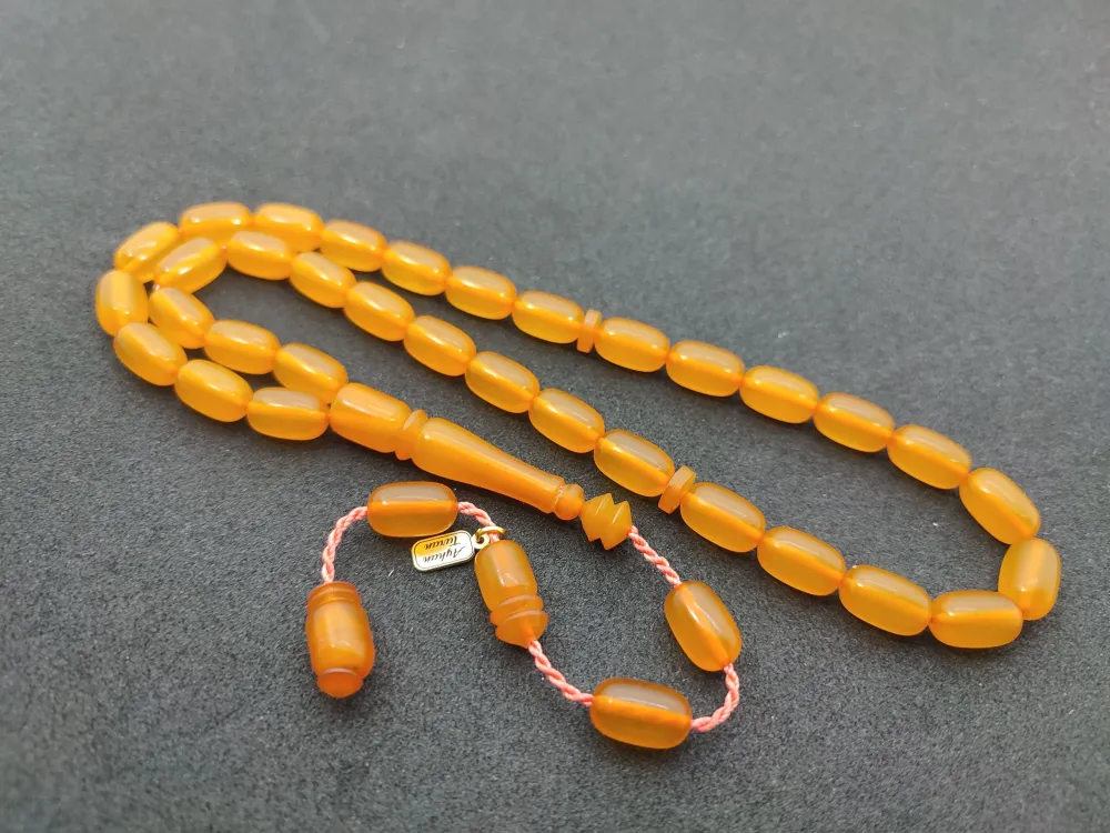 Ayhan Turan Usta Eseri̇ Eski̇ Malzeme Di̇nlendi̇ri̇lmi̇ş Alman Faturan Tesbi̇h küçük resim 2