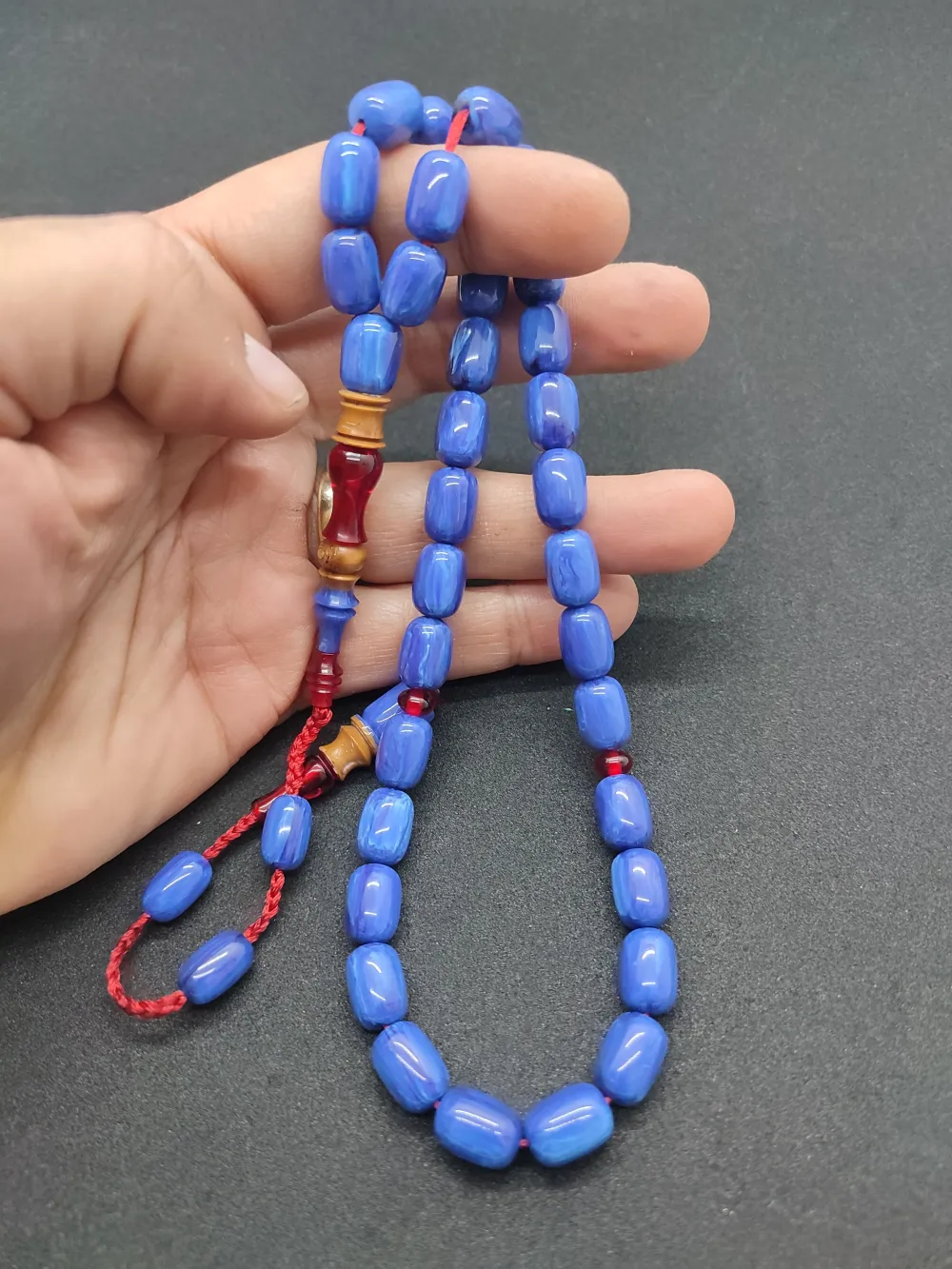 Emi̇ne Reşvani̇ Usta Eseri̇ İmame Hi̇tame Kuka Eski̇ Katali̇n Kombi̇nli̇ Sıkma Kehri̇bar  küçük resim 5