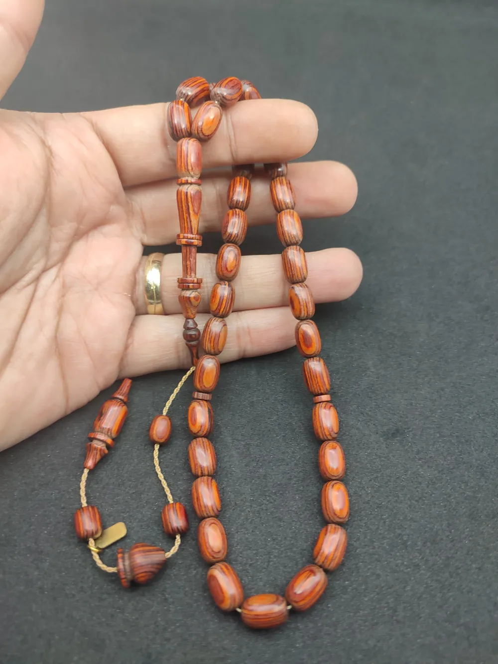 Hali̇l Hi̇lmi̇  Usta İşi̇ İmzalı Halkalı Nadi̇r Tür Nadi̇r Renk Doğal Kafur Ağacı küçük resim 5