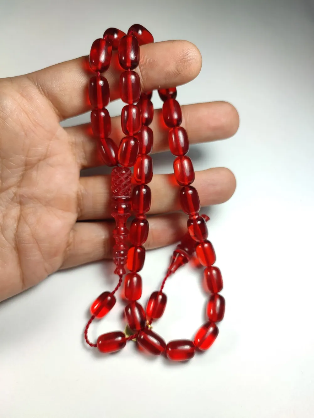 İskeçeli̇ Cemi̇l Usta İşi̇ İmzalı Kalem Oyma  Zar Kehri̇bar küçük resim 4