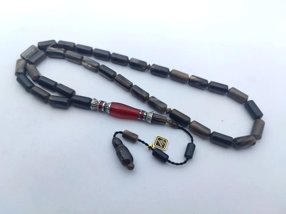 İskeçeli̇ Cemi̇l Usta Eseri̇ 925 Ayar Gümüş Nakkaş İmame Koç Boynuzu