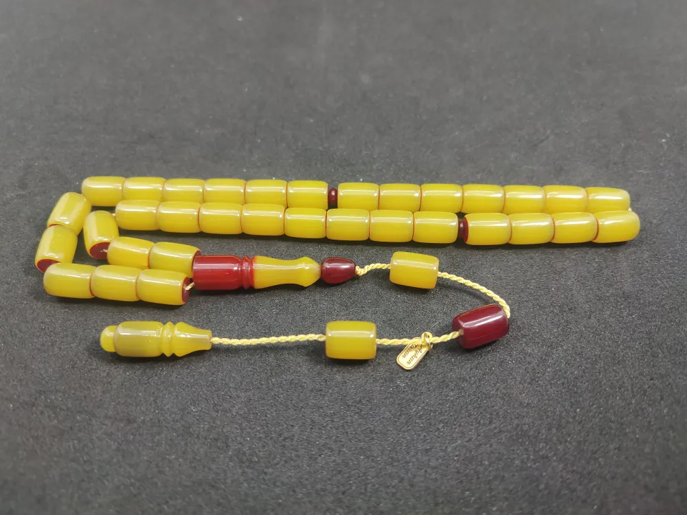 Ayhan Turan Usta Eseri̇ Teker Malzemeden Yapılma Traşlı Sıkma Kehri̇bar küçük resim 2