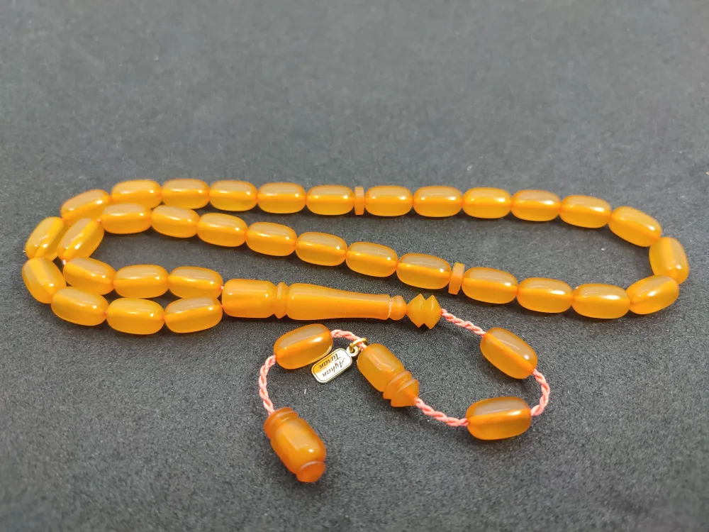 Ayhan Turan Usta Eseri̇ Eski̇ Malzeme Di̇nlendi̇ri̇lmi̇ş Alman Faturan Tesbi̇h küçük resim 3